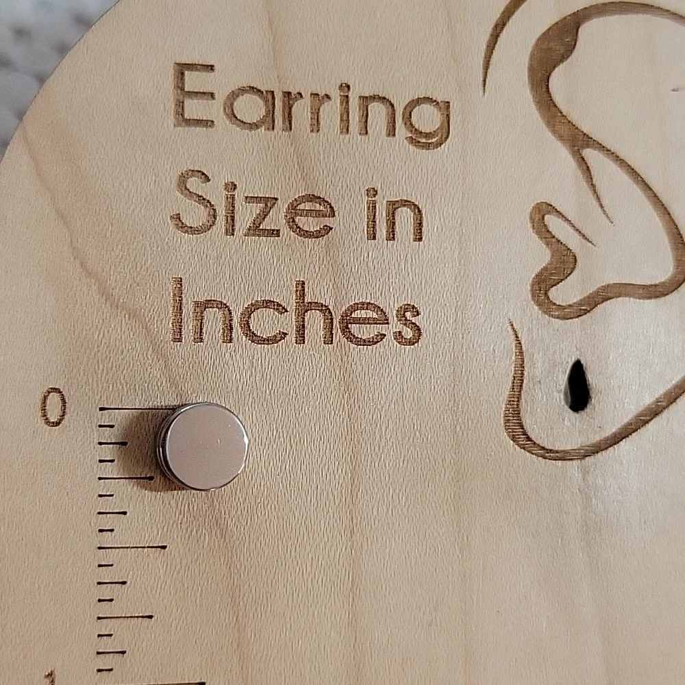 MAGNETIC GAUGE ILLUSION EARRINGS, nonpierced